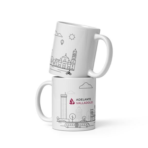 Taza con skyline de Valladolid
